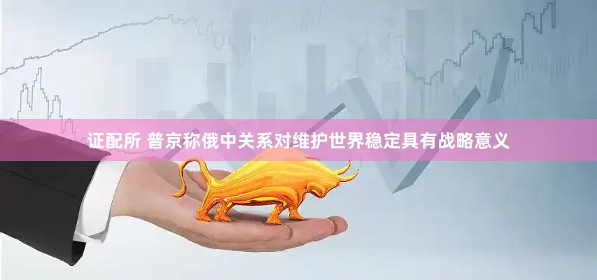 证配所 普京称俄中关系对维护世界稳定具有战略意义
