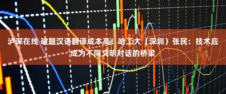 泸深在线 破题汉语翻译成本高！哈工大（深圳）张民：技术应成为不同文明对话的桥梁